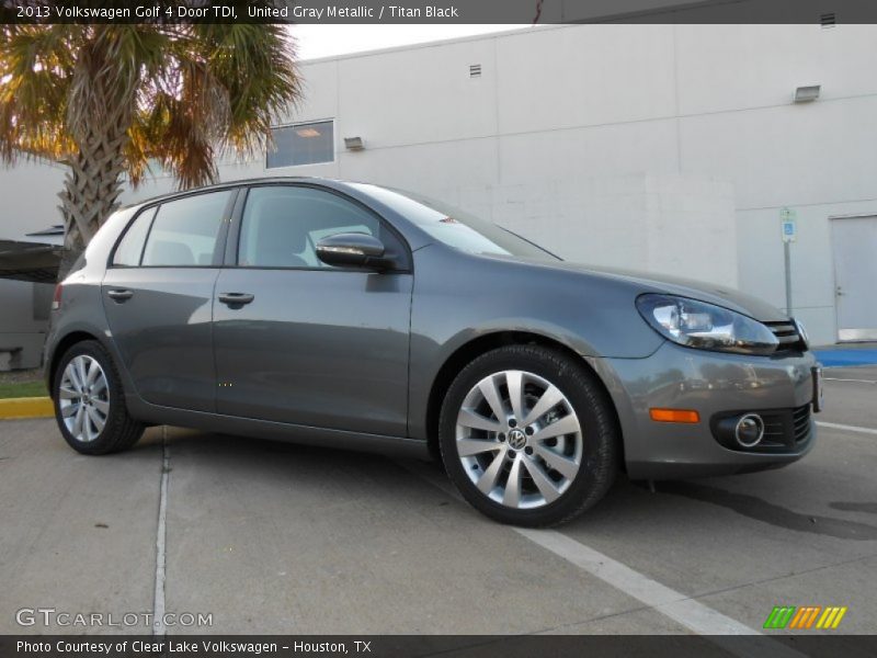 United Gray Metallic / Titan Black 2013 Volkswagen Golf 4 Door TDI