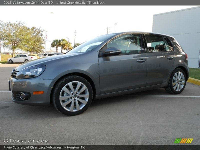 United Gray Metallic / Titan Black 2013 Volkswagen Golf 4 Door TDI