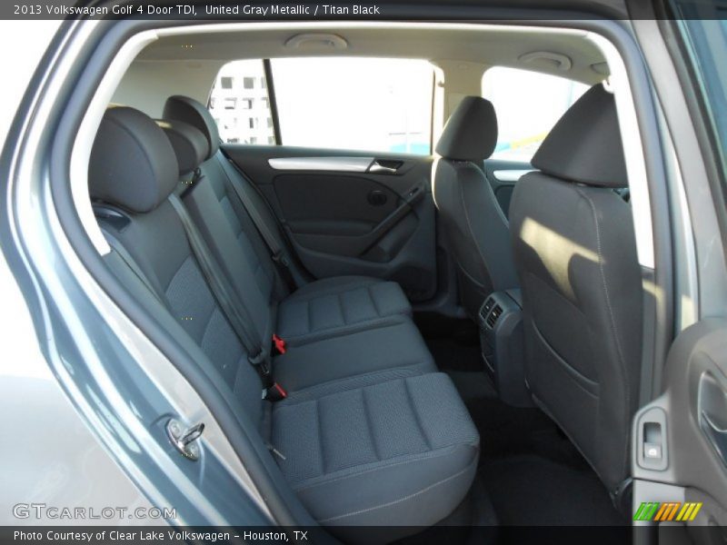 Rear Seat of 2013 Golf 4 Door TDI