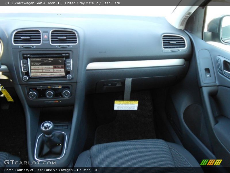 United Gray Metallic / Titan Black 2013 Volkswagen Golf 4 Door TDI