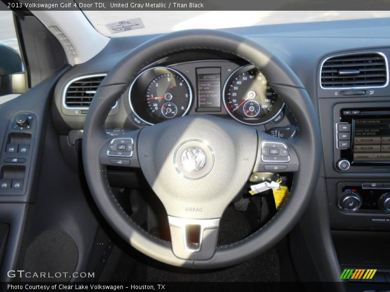 United Gray Metallic / Titan Black 2013 Volkswagen Golf 4 Door TDI