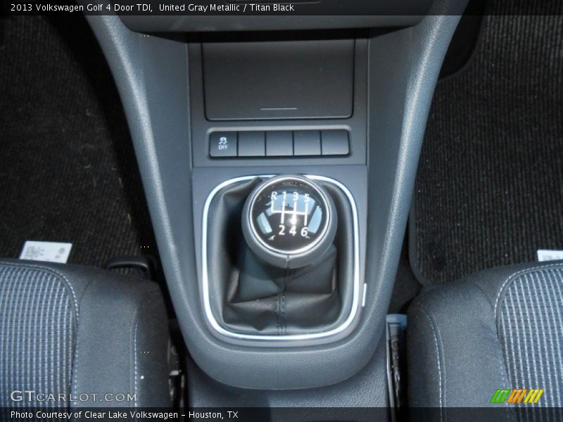  2013 Golf 4 Door TDI 6 Speed Manual Shifter