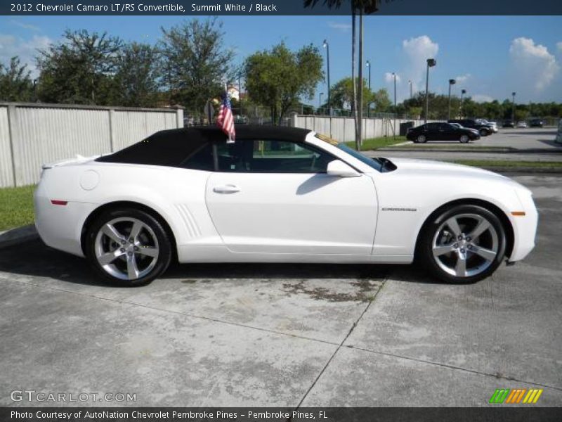 Summit White / Black 2012 Chevrolet Camaro LT/RS Convertible