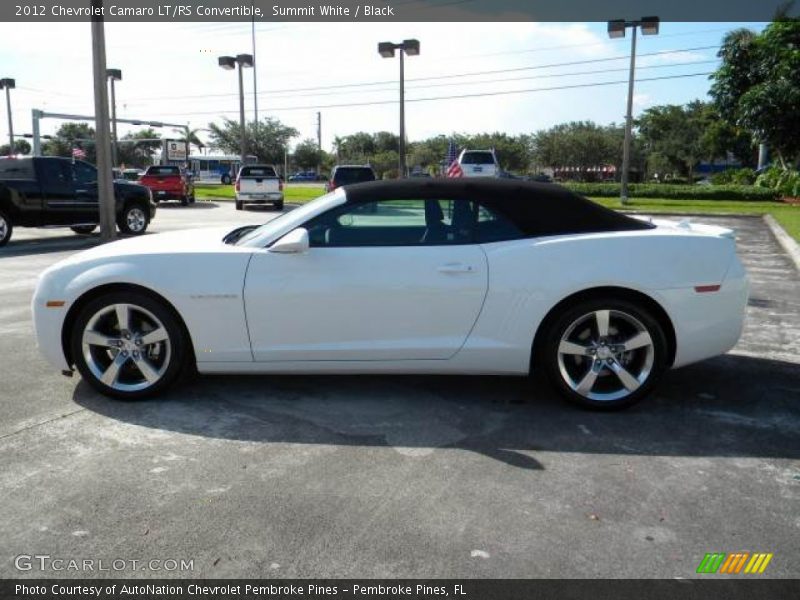 Summit White / Black 2012 Chevrolet Camaro LT/RS Convertible
