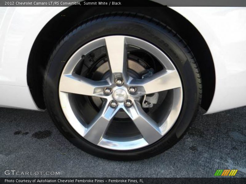 Summit White / Black 2012 Chevrolet Camaro LT/RS Convertible