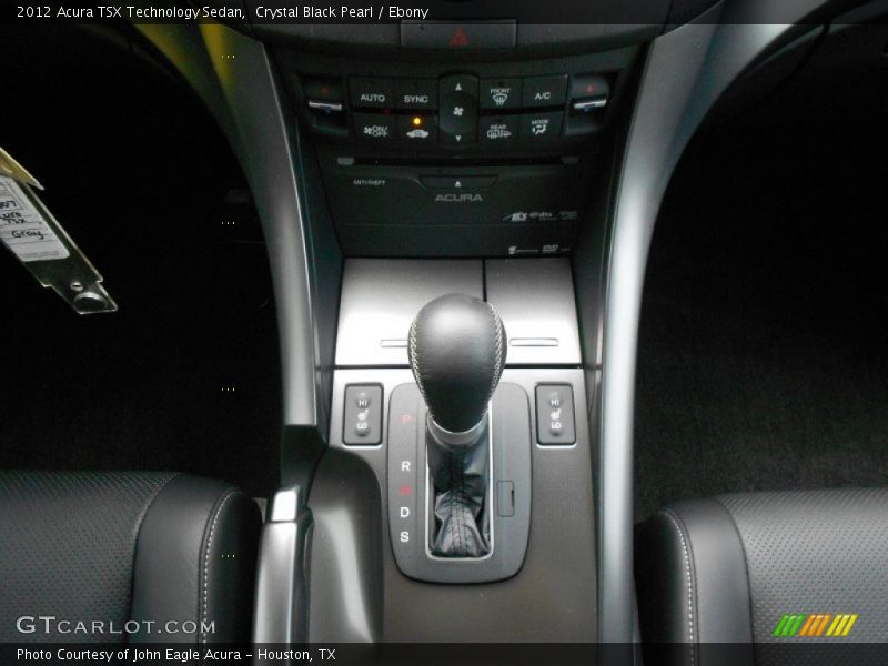 Crystal Black Pearl / Ebony 2012 Acura TSX Technology Sedan