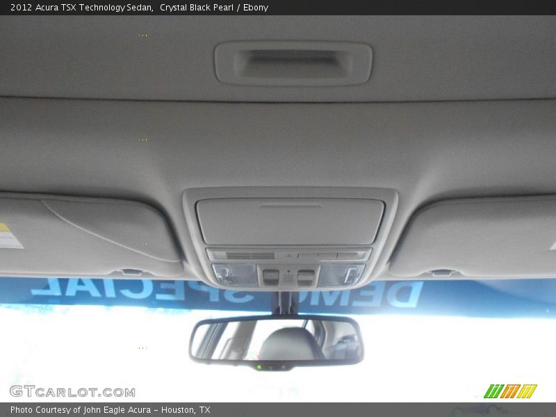 Crystal Black Pearl / Ebony 2012 Acura TSX Technology Sedan