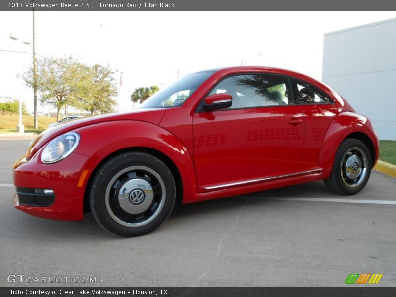 Tornado Red / Titan Black 2013 Volkswagen Beetle 2.5L