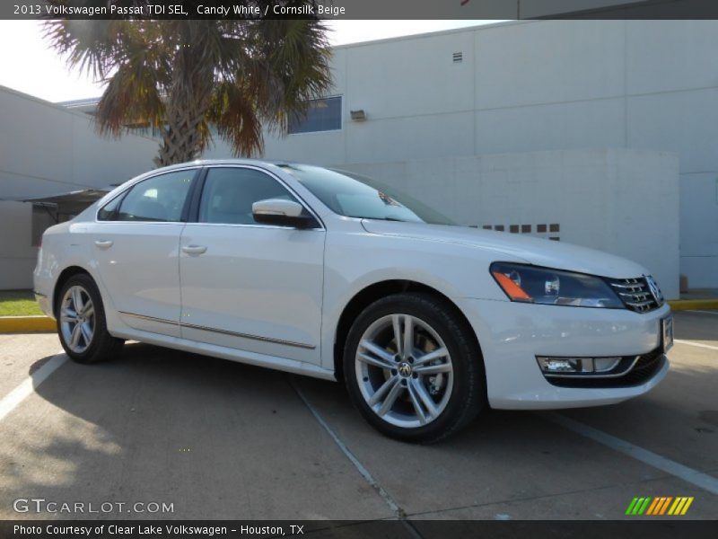 Candy White / Cornsilk Beige 2013 Volkswagen Passat TDI SEL