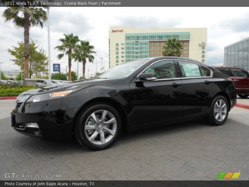 Crystal Black Pearl / Parchment 2012 Acura TL 3.5 Technology