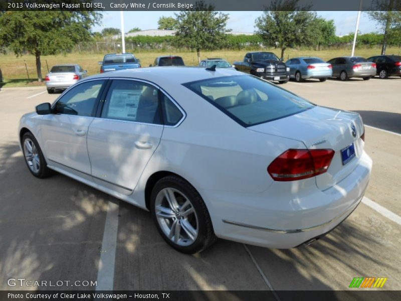 Candy White / Cornsilk Beige 2013 Volkswagen Passat TDI SEL