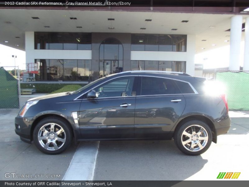 Gray Flannel Metallic / Ebony/Ebony 2012 Cadillac SRX Performance