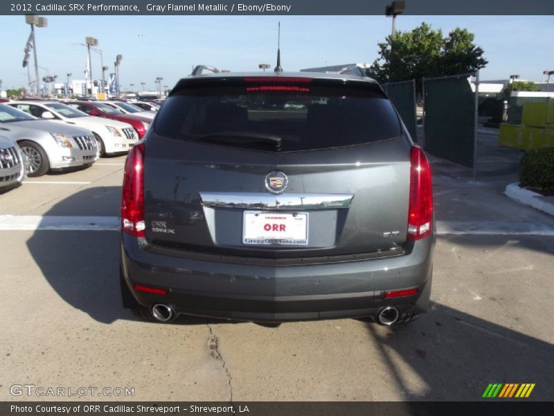 Gray Flannel Metallic / Ebony/Ebony 2012 Cadillac SRX Performance