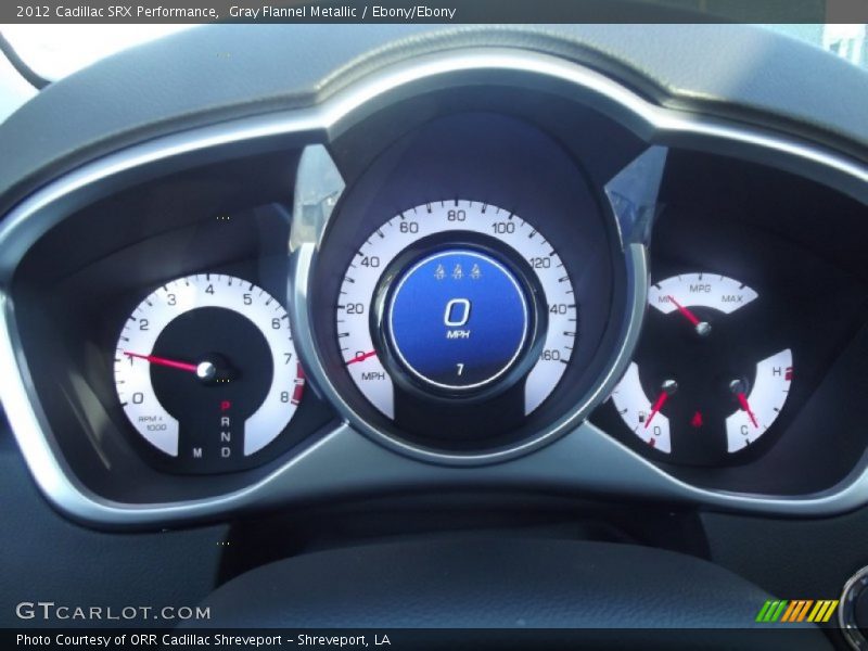 Gray Flannel Metallic / Ebony/Ebony 2012 Cadillac SRX Performance