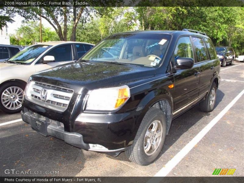 Formal Black / Saddle 2008 Honda Pilot EX-L