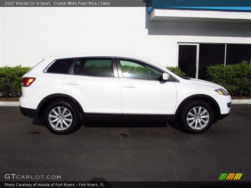 Crystal White Pearl Mica / Sand 2007 Mazda CX-9 Sport