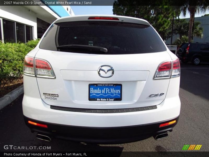 Crystal White Pearl Mica / Sand 2007 Mazda CX-9 Sport