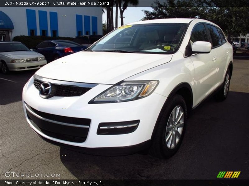 Crystal White Pearl Mica / Sand 2007 Mazda CX-9 Sport