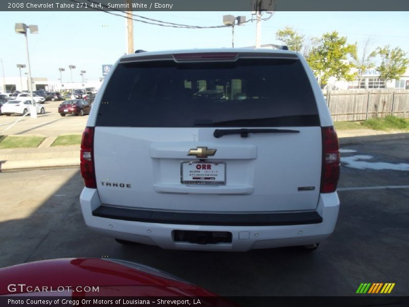Summit White / Ebony 2008 Chevrolet Tahoe Z71 4x4