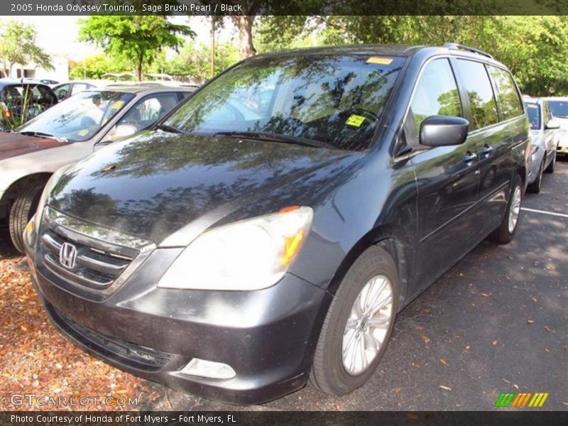 Sage Brush Pearl / Black 2005 Honda Odyssey Touring