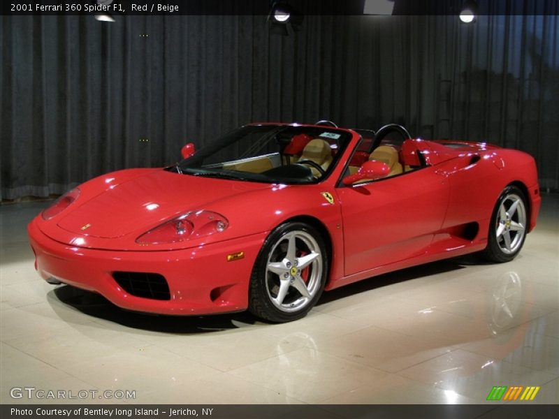 Red / Beige 2001 Ferrari 360 Spider F1