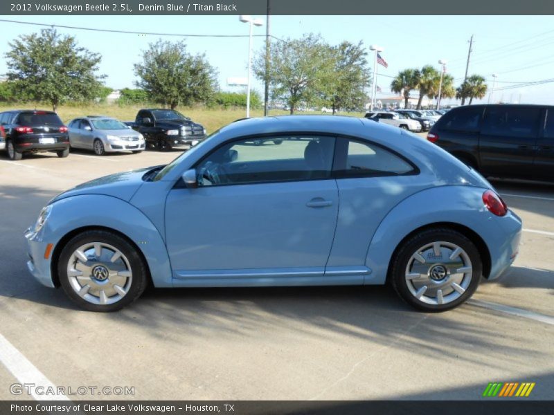 Denim Blue / Titan Black 2012 Volkswagen Beetle 2.5L