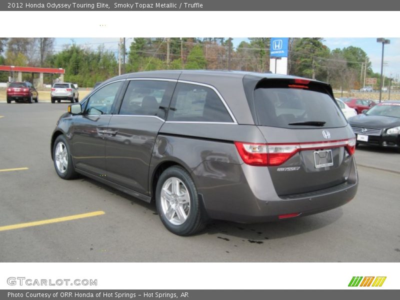 Smoky Topaz Metallic / Truffle 2012 Honda Odyssey Touring Elite