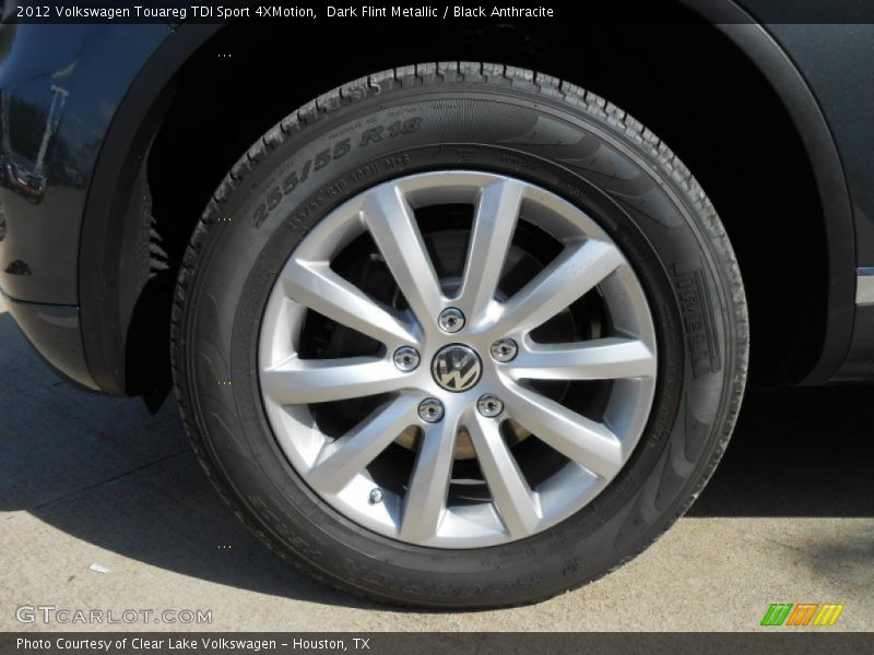 Dark Flint Metallic / Black Anthracite 2012 Volkswagen Touareg TDI Sport 4XMotion