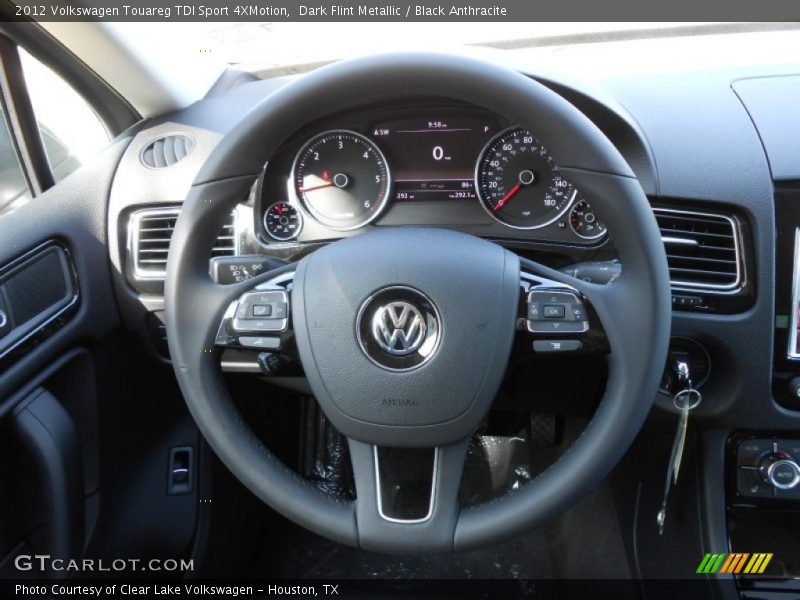 Dark Flint Metallic / Black Anthracite 2012 Volkswagen Touareg TDI Sport 4XMotion
