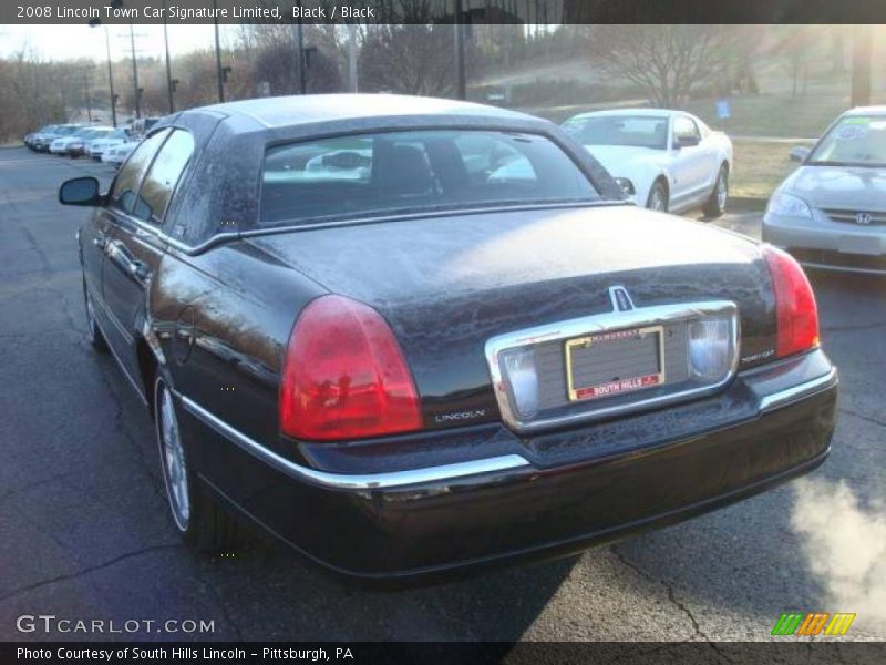 Black / Black 2008 Lincoln Town Car Signature Limited