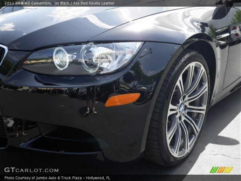 Jet Black / Fox Red Novillo Leather 2011 BMW M3 Convertible
