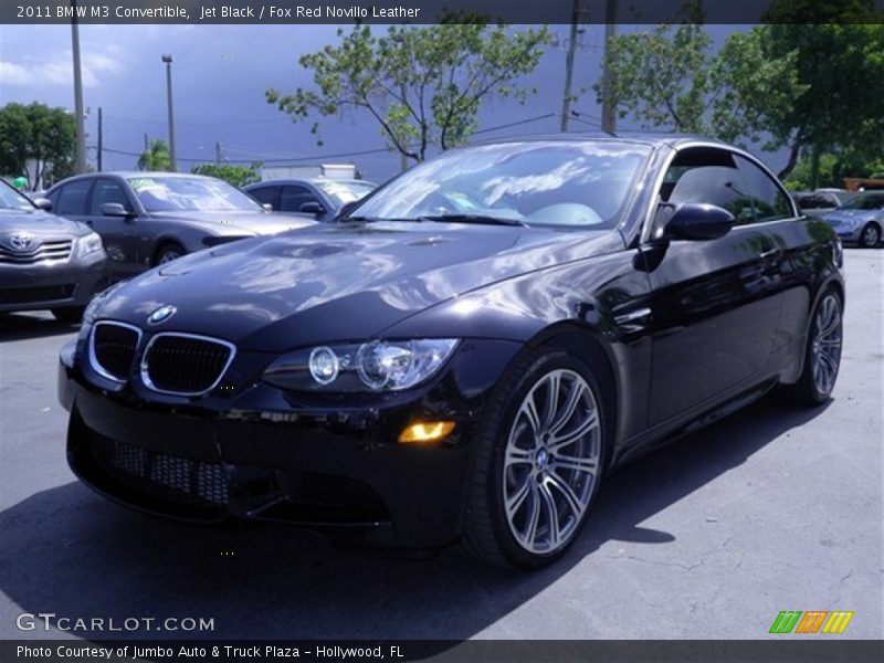 Jet Black / Fox Red Novillo Leather 2011 BMW M3 Convertible