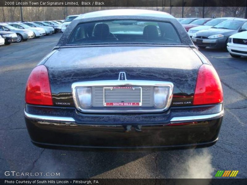 Black / Black 2008 Lincoln Town Car Signature Limited