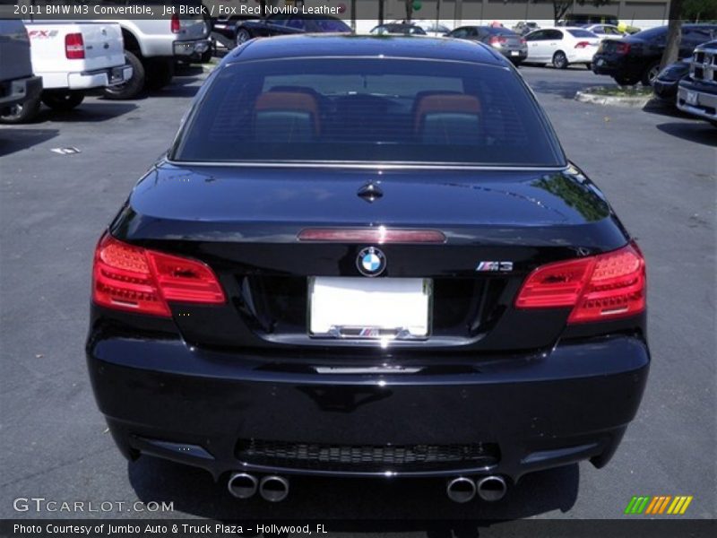 Jet Black / Fox Red Novillo Leather 2011 BMW M3 Convertible