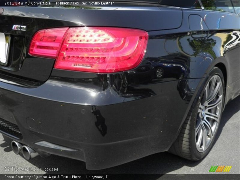 Jet Black / Fox Red Novillo Leather 2011 BMW M3 Convertible