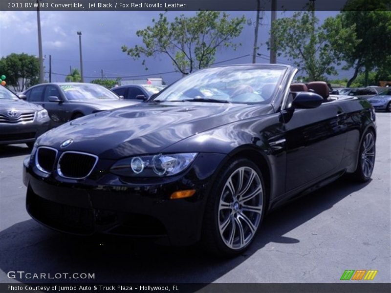 Jet Black / Fox Red Novillo Leather 2011 BMW M3 Convertible