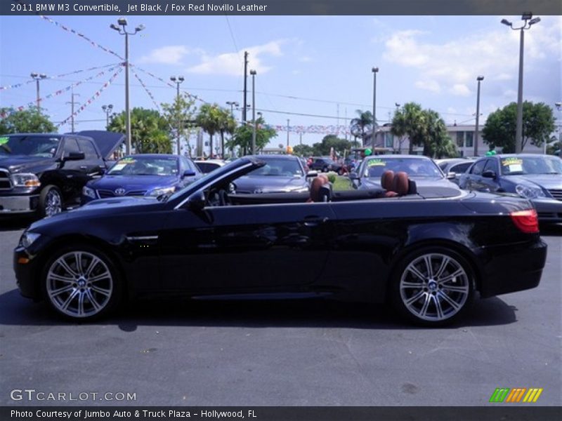 Jet Black / Fox Red Novillo Leather 2011 BMW M3 Convertible