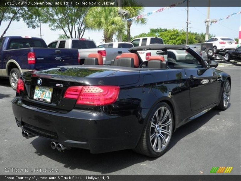 Jet Black / Fox Red Novillo Leather 2011 BMW M3 Convertible