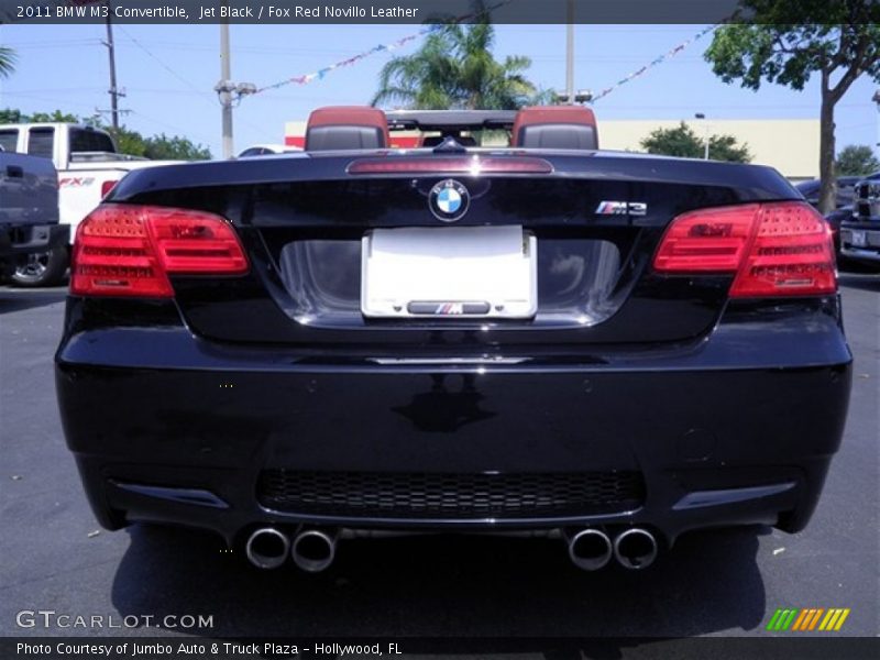 Jet Black / Fox Red Novillo Leather 2011 BMW M3 Convertible