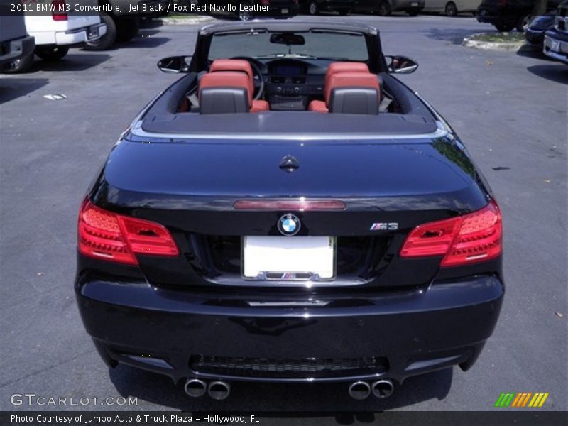 Jet Black / Fox Red Novillo Leather 2011 BMW M3 Convertible