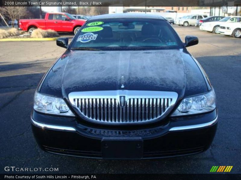 Black / Black 2008 Lincoln Town Car Signature Limited