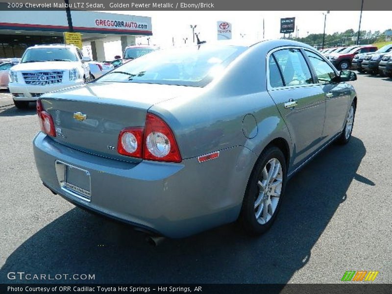 Golden Pewter Metallic / Ebony/Brick 2009 Chevrolet Malibu LTZ Sedan