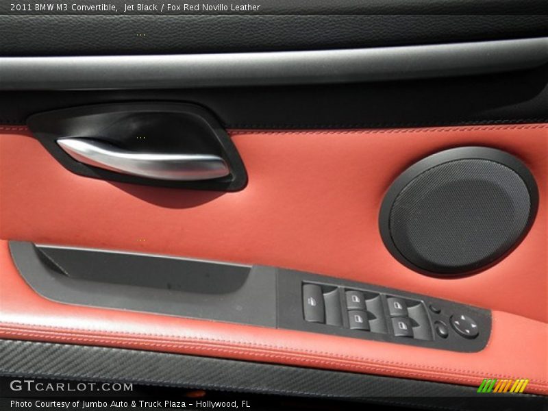 Jet Black / Fox Red Novillo Leather 2011 BMW M3 Convertible