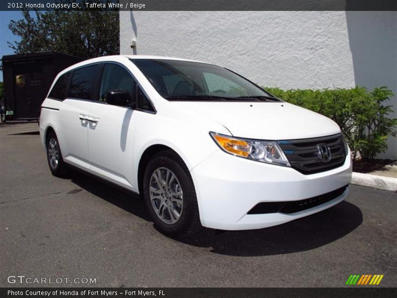 Taffeta White / Beige 2012 Honda Odyssey EX
