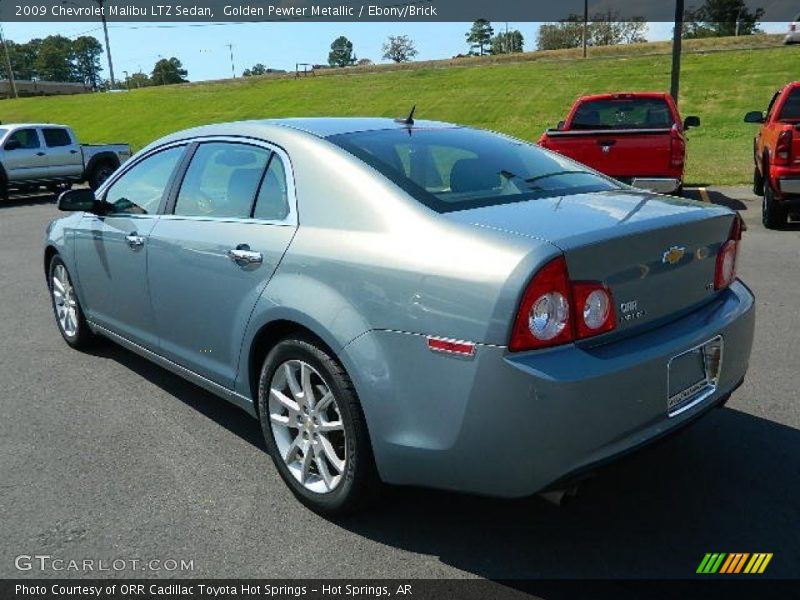 Golden Pewter Metallic / Ebony/Brick 2009 Chevrolet Malibu LTZ Sedan