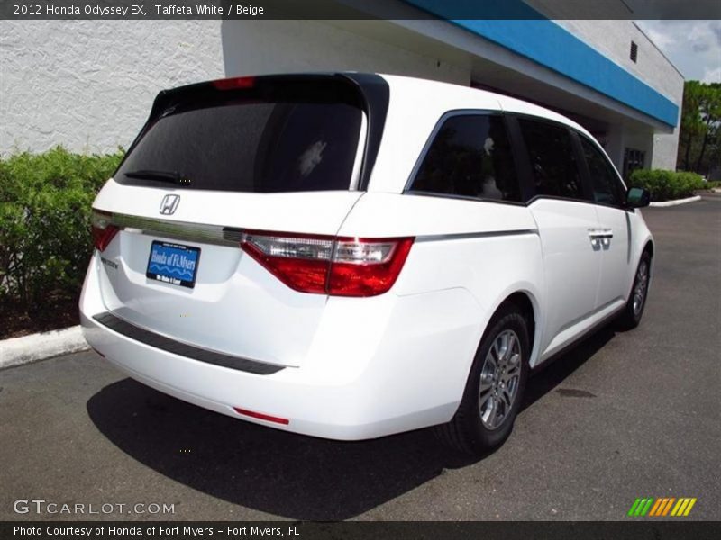 Taffeta White / Beige 2012 Honda Odyssey EX