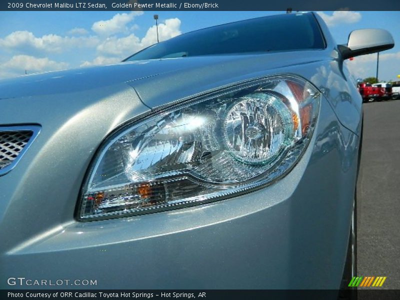 Golden Pewter Metallic / Ebony/Brick 2009 Chevrolet Malibu LTZ Sedan