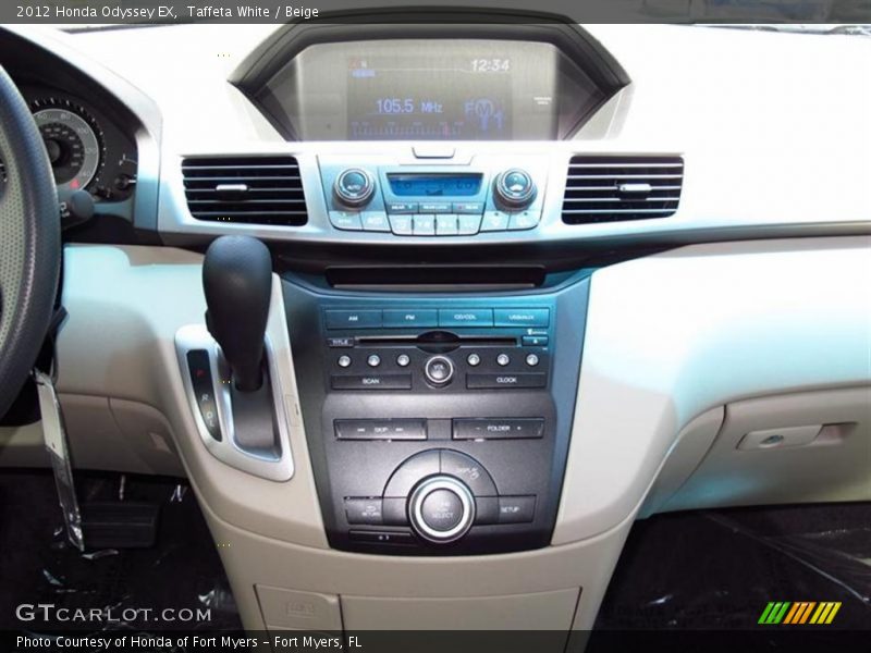 Taffeta White / Beige 2012 Honda Odyssey EX