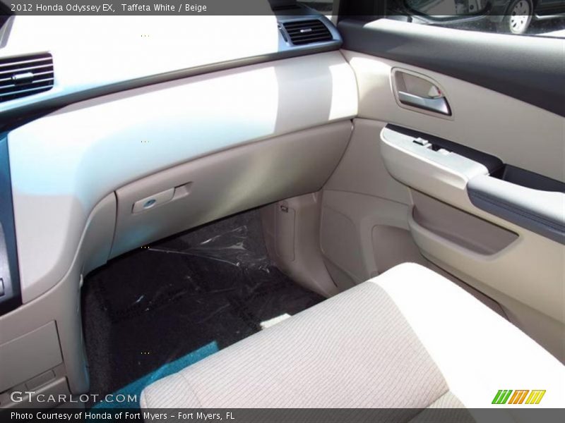 Taffeta White / Beige 2012 Honda Odyssey EX