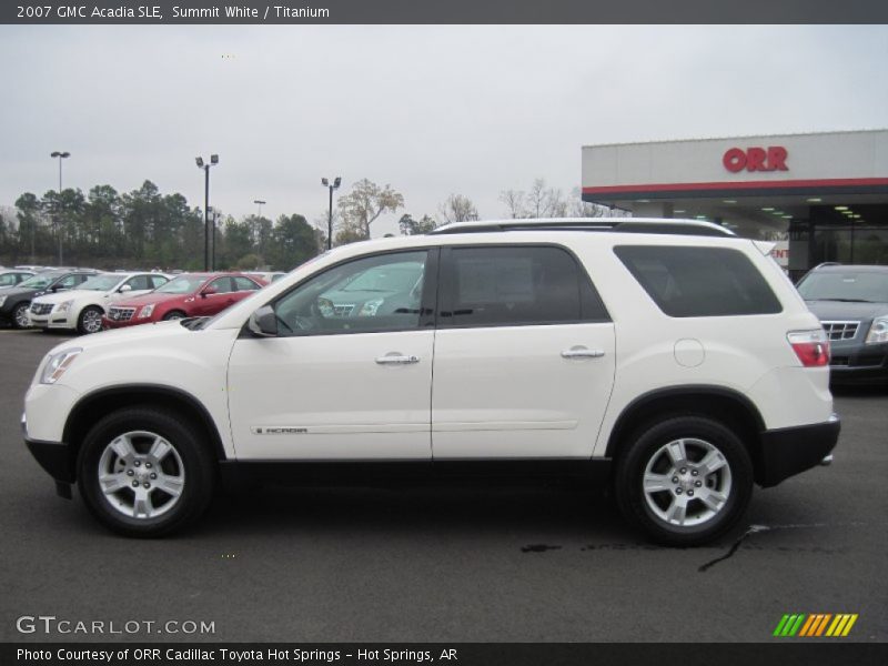 Summit White / Titanium 2007 GMC Acadia SLE